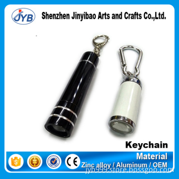custom made logo plastic cheap LED mini torch keychain